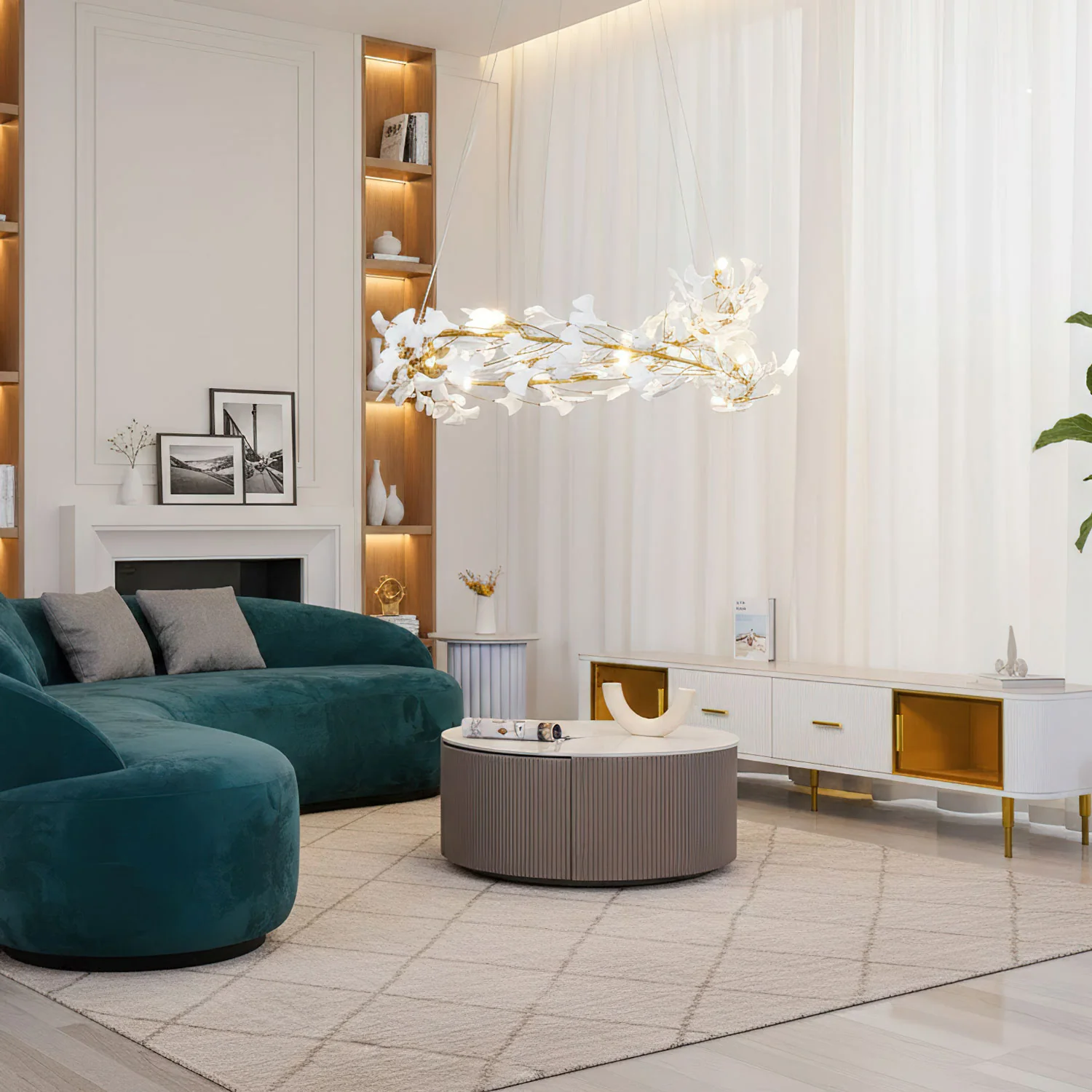 Gingko Chandelier U - 图片 14